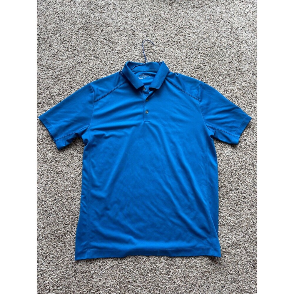 Nike Golf Tour Performance Polo Men's Large Blue Dri Fit Short Sleeve Swoosh
